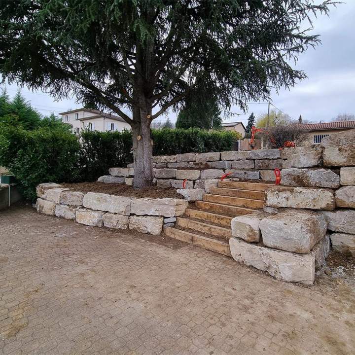 Mur de soutènement  Thonon-les-Bains
