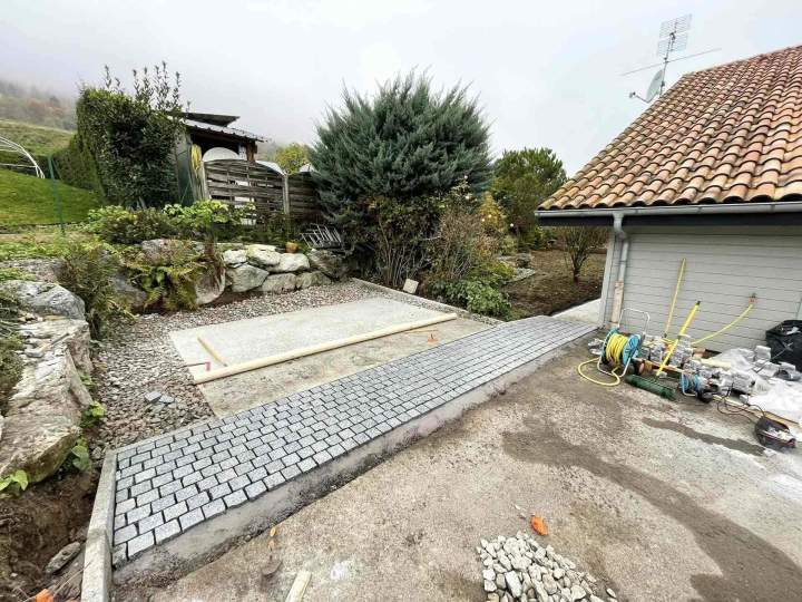 Pavage de chemin d'accès Thonon-les-Bains