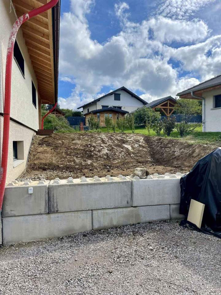 Création mur de soutènement Thonon-les-Bains
