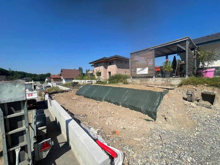 Aménagement de cour en béton Thonon les Bains