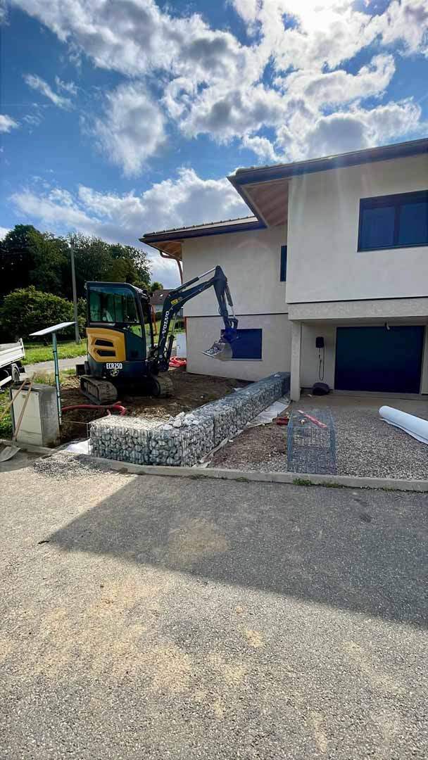 Mur de soutènement paysager Thonon les Bains