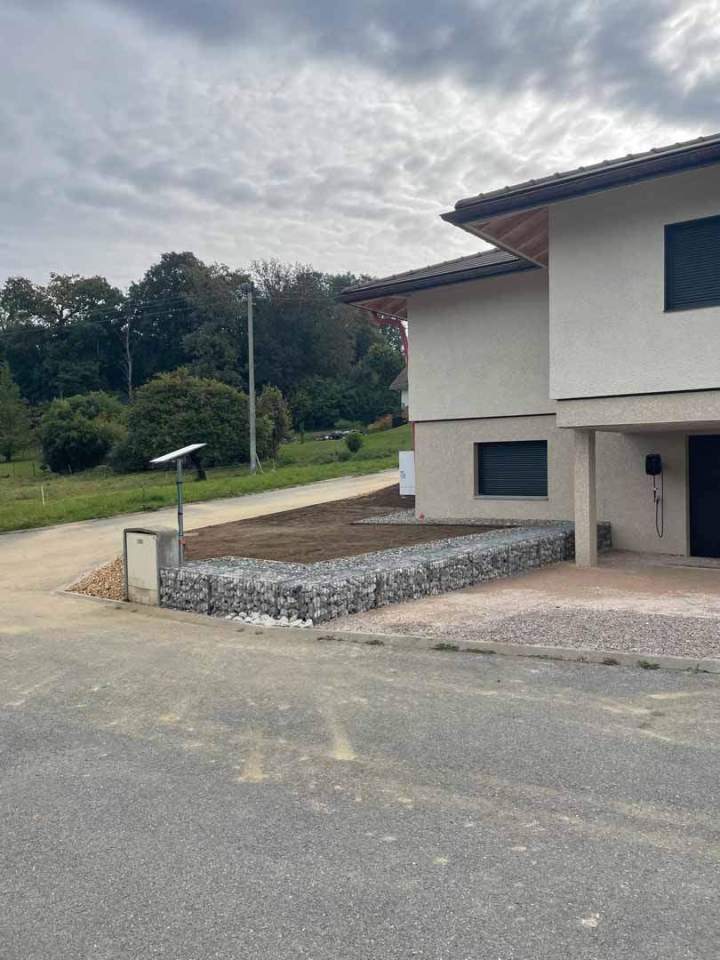 Mur de soutènement paysager Thonon les Bains