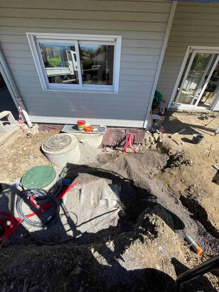 Installation pompe de relevage eaux usées Thonon les Bains